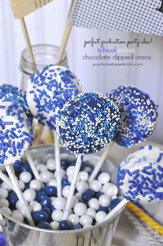 Graduation Party Color Ideas
 School Colors Chocolate Covered Oreos Your Homebased Mom