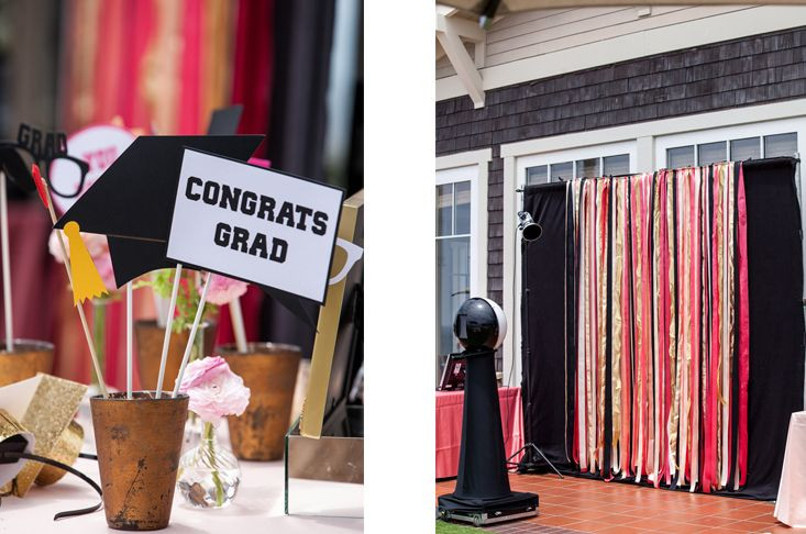 Graduation Party Photo Booth Ideas
 photo booth backdrop ribbon backdrop graduation photo
