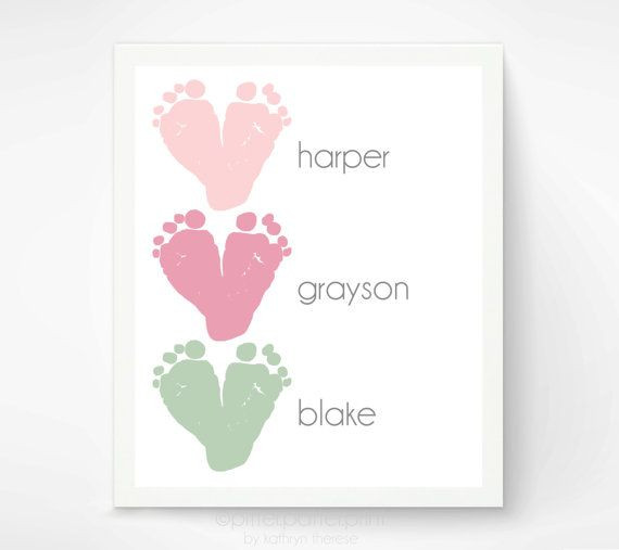 Grandparent Gift Ideas From Baby
 Gift for Grandma Baby Footprint Art Gift for New