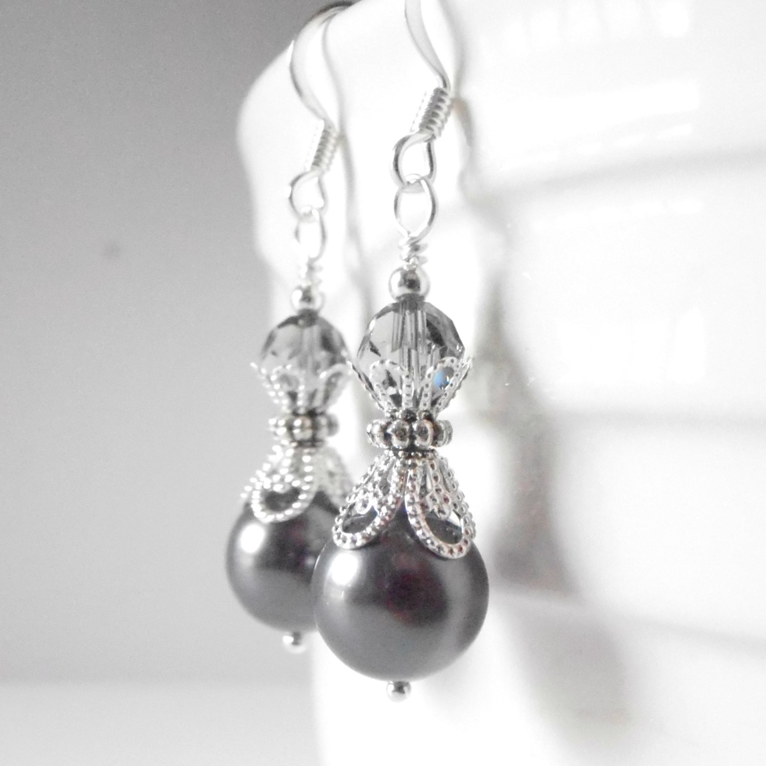 Gray Pearl Earrings
 Chandeliers & Pendant Lights