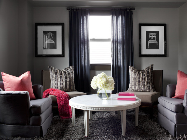 Grey Paint Living Room
 Design Your Dreams Color Splash Living Rooms