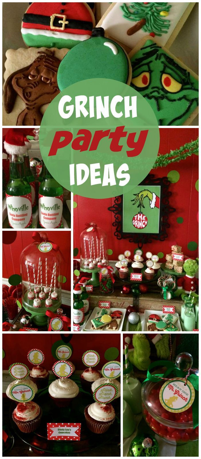 Grinch Christmas Party Ideas
 Pin by Catch My Party on Christmas Ideas