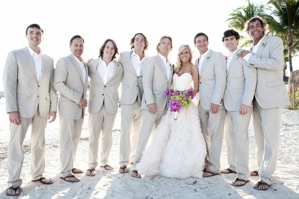 Groomsmen Beach Wedding
 Sophisticated Beach Wedding in Key West Florida Inside