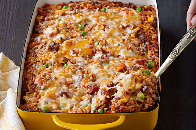 Ground Beef And Rice Casserole With Tomato Sauce
 Mexican Beef & Rice Casserole Kraft Recipes