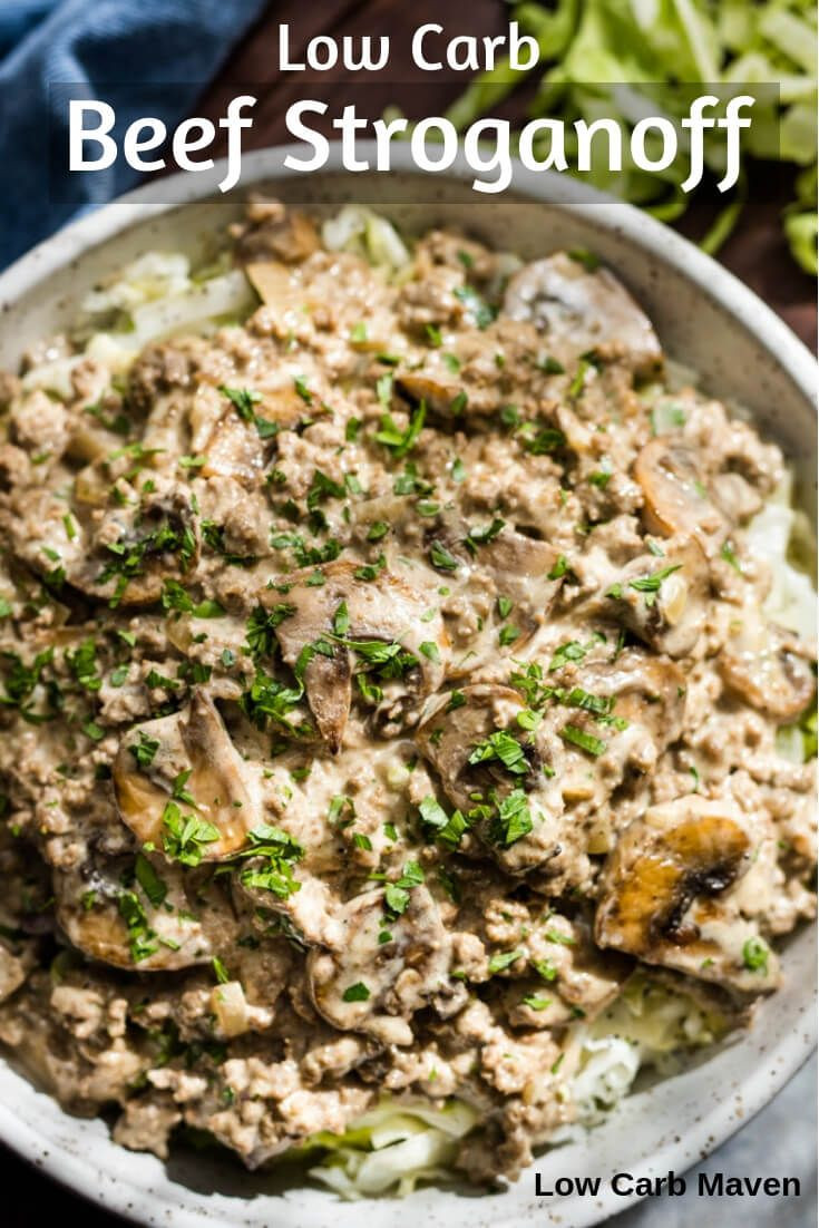 Ground Beef Low Carb
 Try this easy low carb ground beef stroganoff with cream
