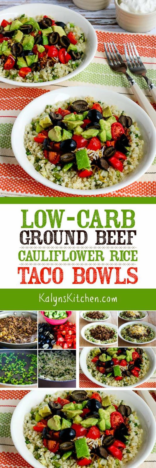 Ground Beef Low Carb
 Low Carb Ground Beef Cauliflower Rice Taco Bowls Video
