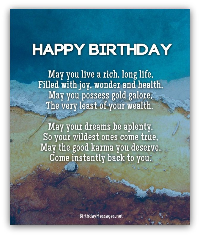 Guy Birthday Wishes
 Cool Birthday Poems Cool Poems for Birthdays
