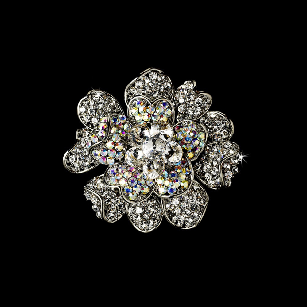 Hair Brooches
 Wholesale Crystal Vintage Brooch for Gown or Hair by