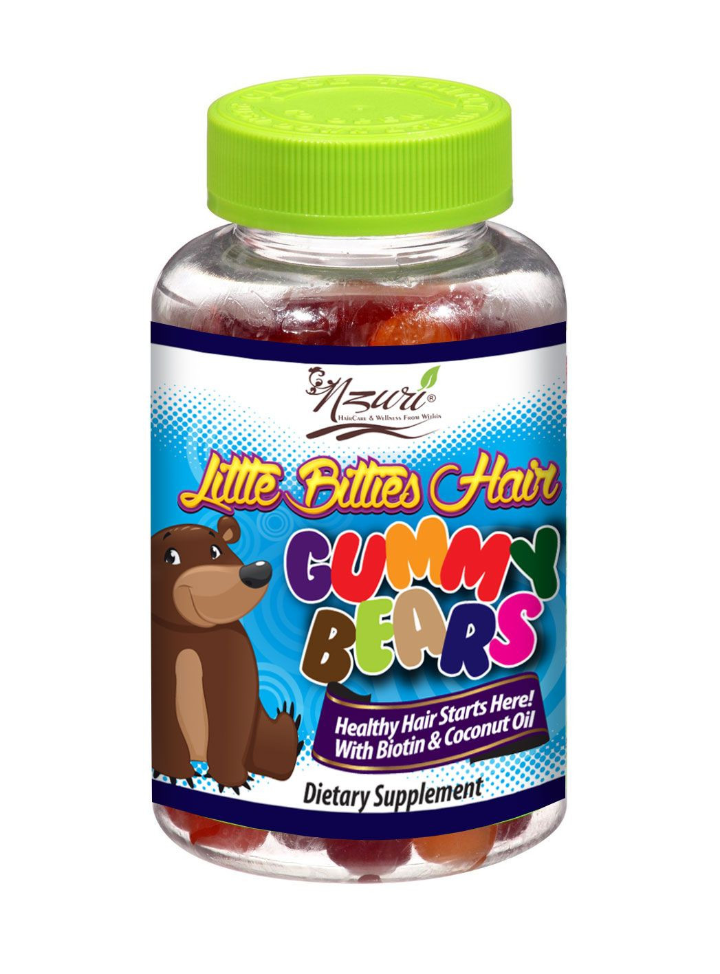 Hair Growth For Children
 Nzuri Little Bitties Children Hair vitamin Gummy Bears