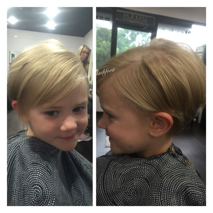 Haircuts For Little Girls With Thin Hair
 Precious pixie cut on this little girl Perfect haircut