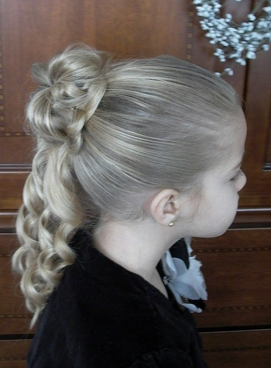 Hairstyle For Little Girls With Curly Hair
 petit mon cher Curly Half Updo Hairstyles