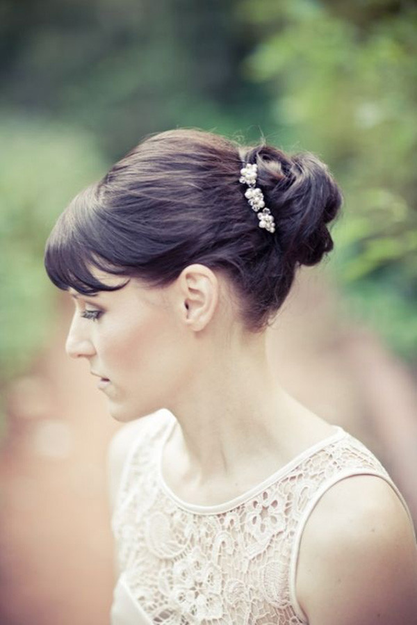 Hairstyle For Wedding Day
 Got Bangs 5 Fringe Friendly Wedding Hairstyles