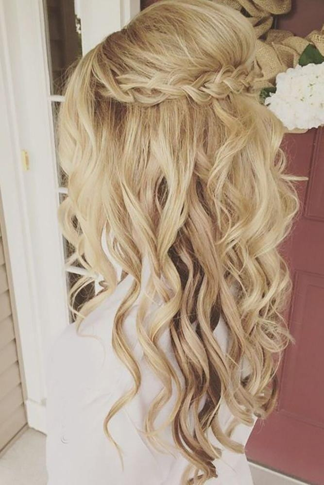 Hairstyle For Wedding Party For Long Hair
 15 Collection of Curly Hairstyles For Weddings Long Hair