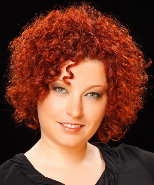 Hairstyle Short Curly
 Short Curly Casual Hairstyle Medium Red