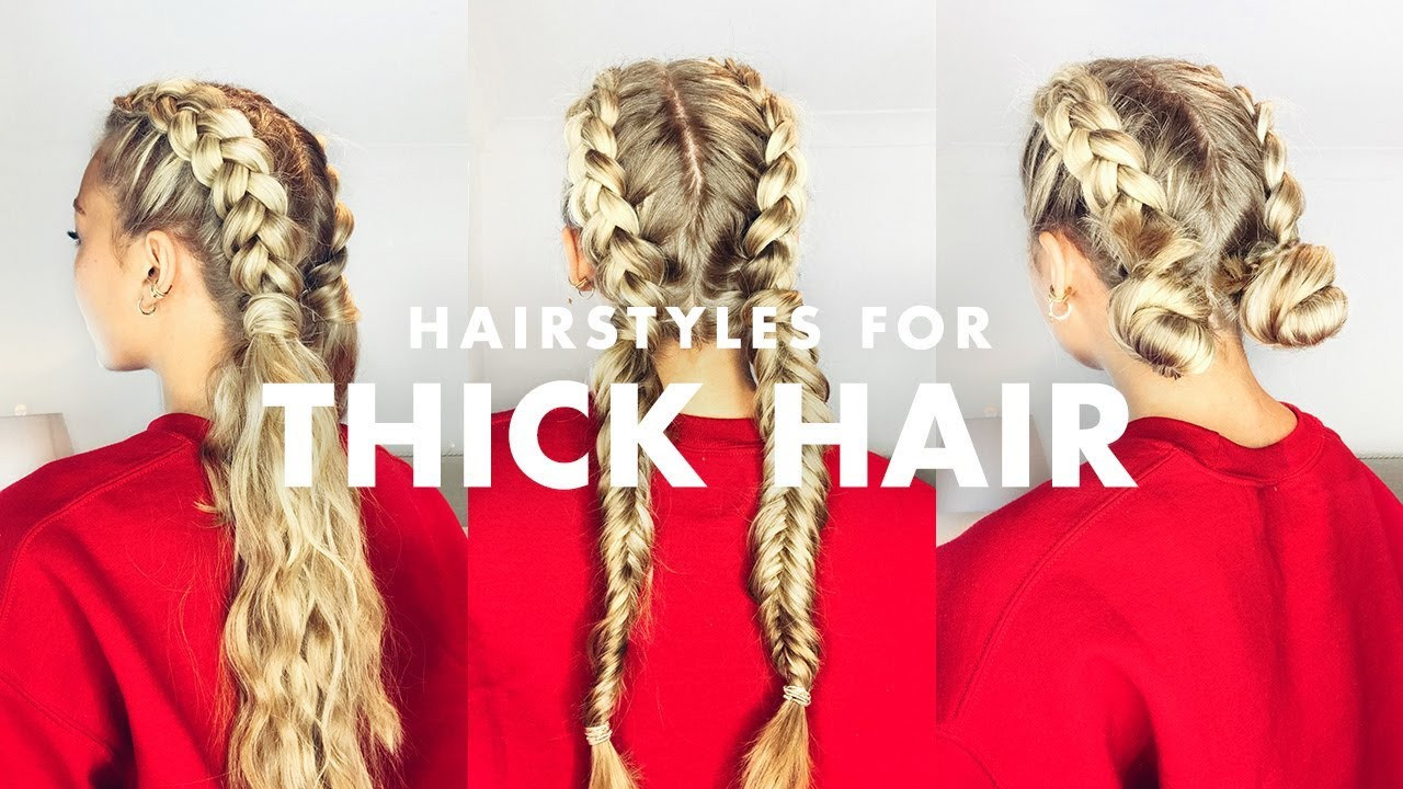 Hairstyles For Girls With Thick Hair
 How to Deal With Thick Hair Three Easy Hairstyles