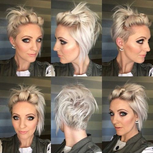 Hairstyles For Growing Out Undercut
 51 Easy Updos For Short Hair to Do Yourself
