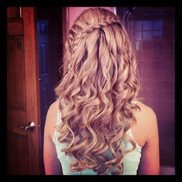 Hairstyles For Prom With Braids And Curls
 Prom hair braid with Curls