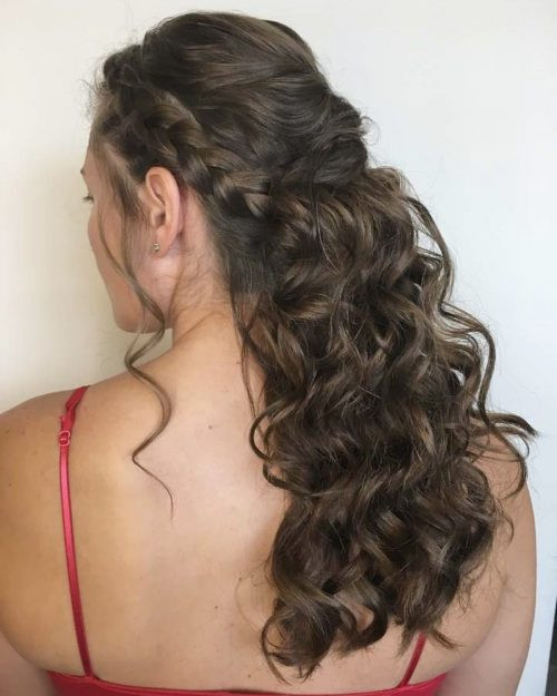 Hairstyles For Prom With Braids And Curls
 18 Stunning Curly Prom Hairstyles for 2019 Updos Down