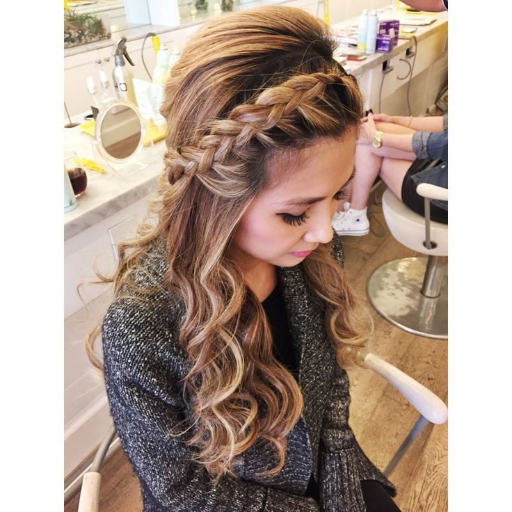 Hairstyles For Prom With Braids And Curls
 Braid with loose curls sharireyes hairbyshari