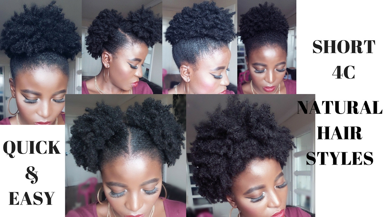 Hairstyles For Short 4C Hair Type
 EASY EVERYDAY STYLES ON MY SHORT 4C NATURAL HAIR