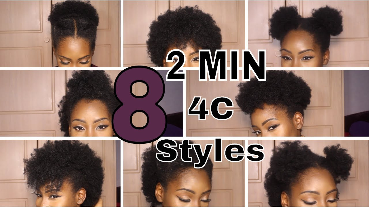 Hairstyles For Short 4C Hair Type
 8 SUPER QUICK HAIRSTYLES ON SHORT 4C HAIR