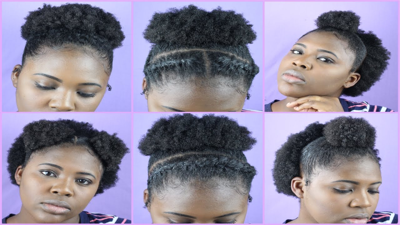 Hairstyles For Short 4C Hair Type
 NATURAL HAIRSTYLES TUTORIAL Quick & Easy 4B 4C HAIR High