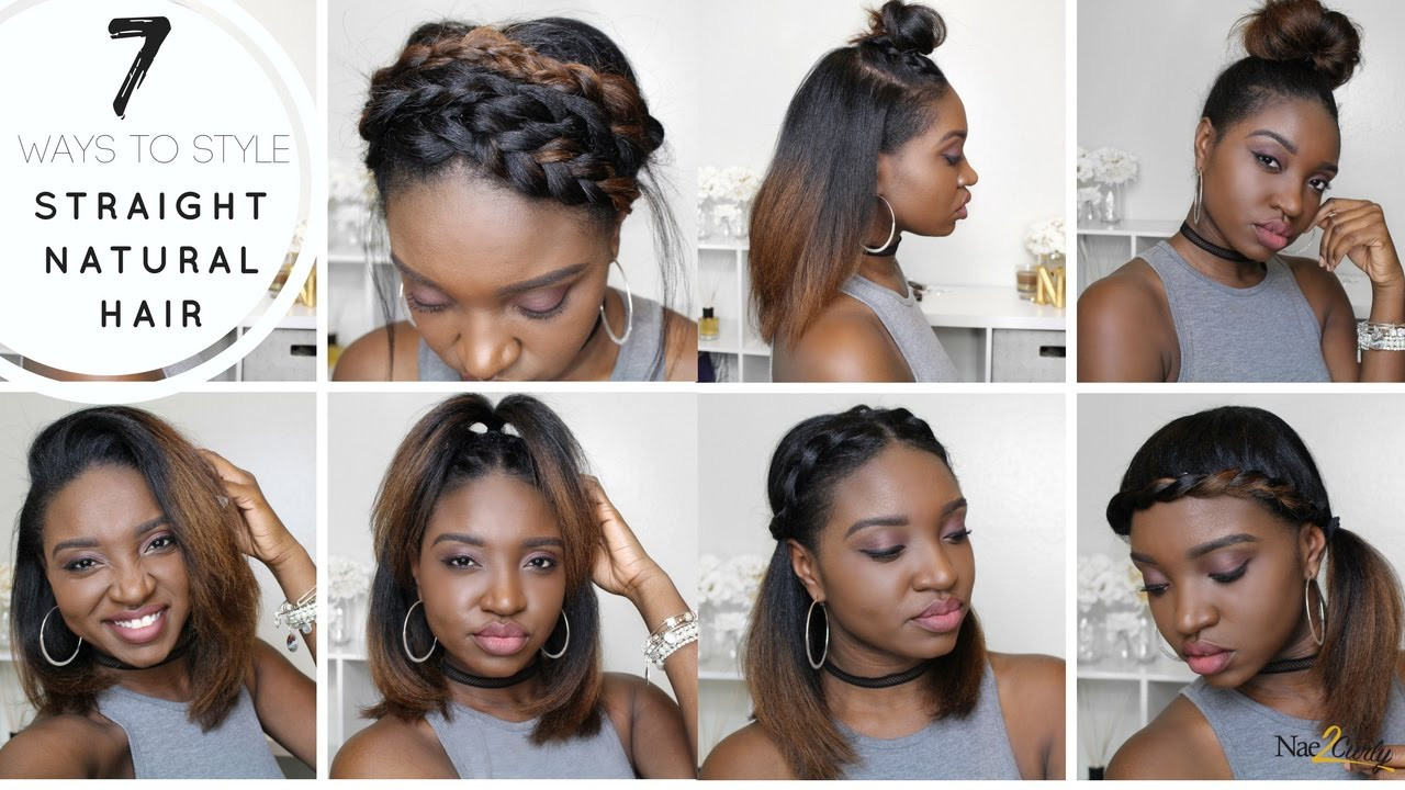 Hairstyles For Straight Natural Hair
 7 Styles for Straight Natural Hair