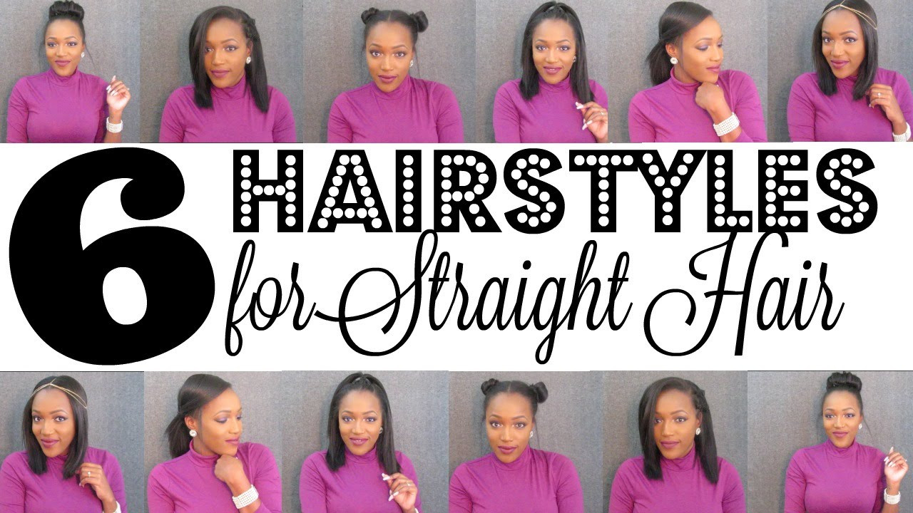 Hairstyles For Straight Natural Hair
 6 Easy Hairstyles for Straight Hair