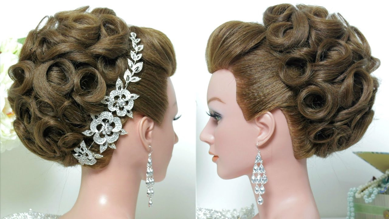 Hairstyles For Wedding Bride
 Bridal hairstyle Wedding updo for long hair tutorial