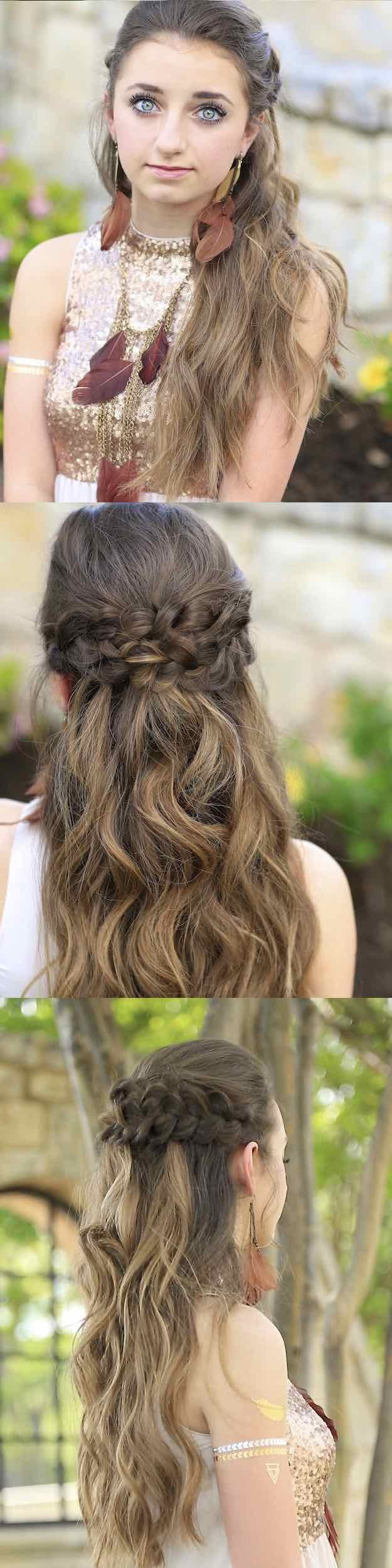 Half Up Half Down Prom Hairstyles
 25 Easy Half Up Half Down Hairstyle Tutorials For Prom