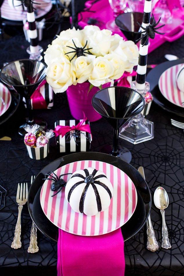 Halloween Birthday Decorations
 Pink O Ween Dinner Party Tablescape