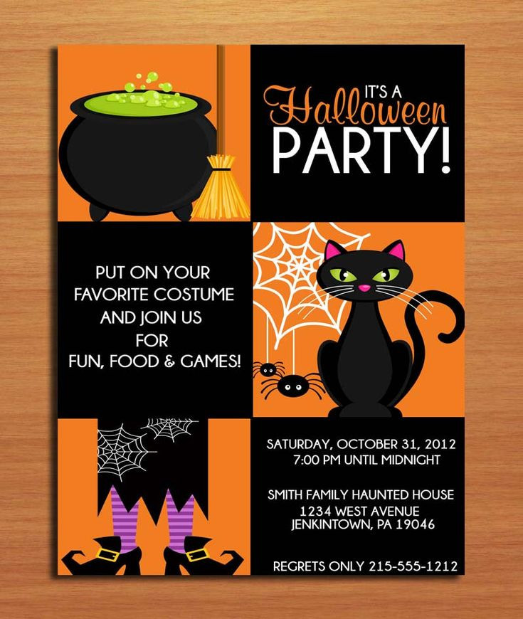 Halloween Birthday Party Invitation Ideas
 40 best Halloween Clipart and Invitation Ideas images on