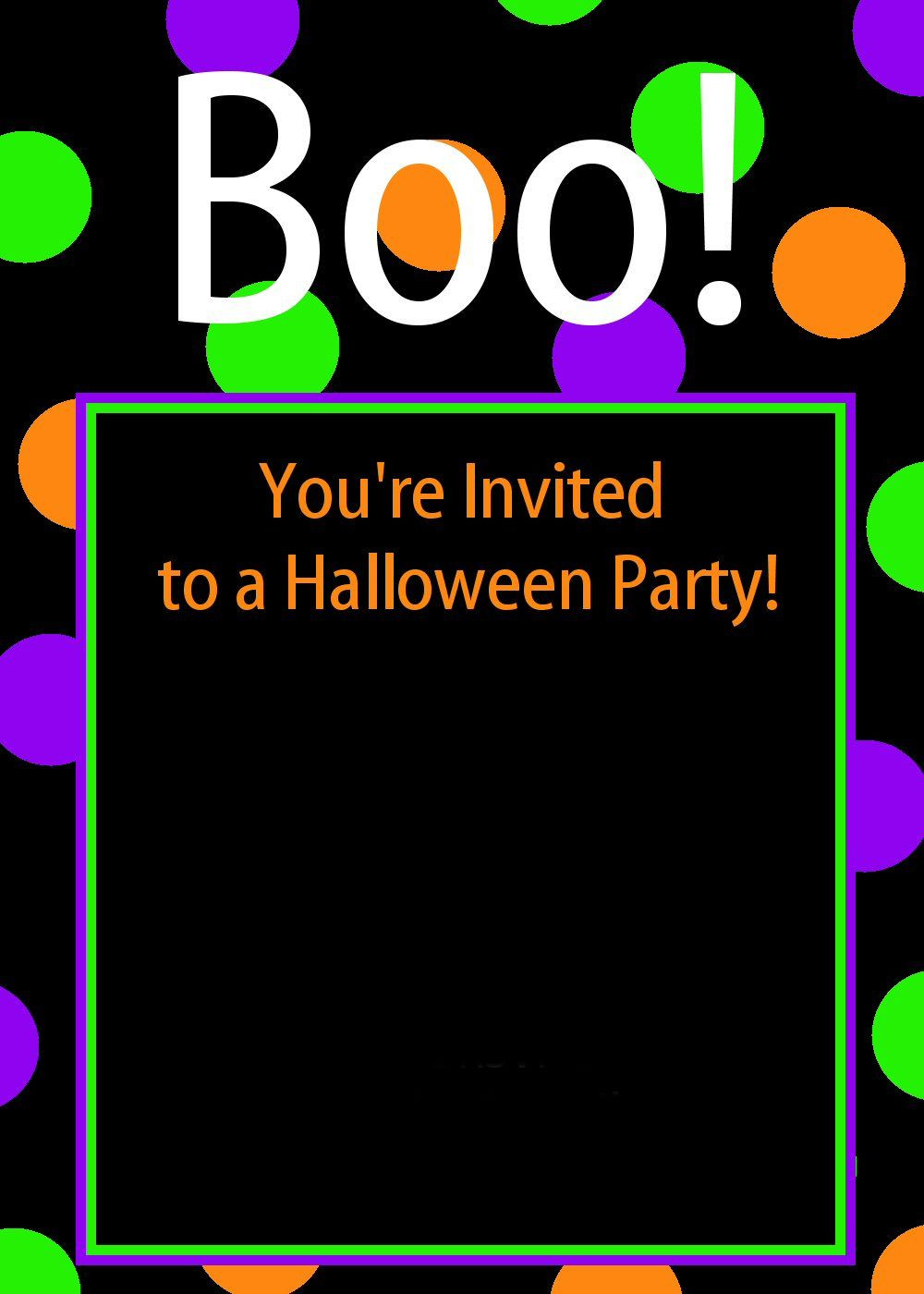 Halloween Birthday Party Invitation Ideas
 Free Printable Halloween Invitations Crazy Little Projects
