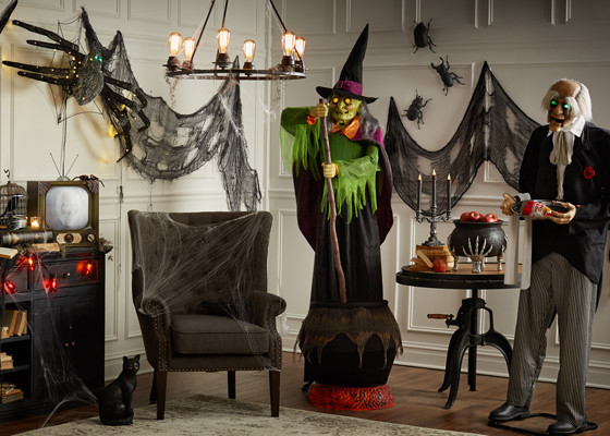 Halloween Indoor Decorations
 Get Ghoulish with Skeletons More for Indoor Halloween