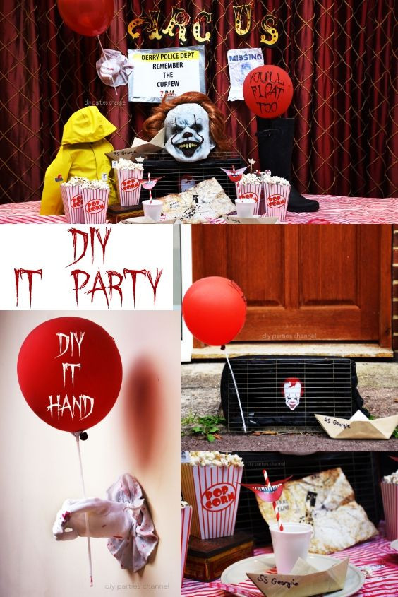 Halloween Movie Party Ideas
 DIY IT Movie Pennywise Party