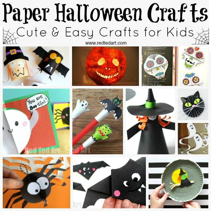 Halloween Party Craft Ideas
 Paper Halloween Crafts Red Ted Art