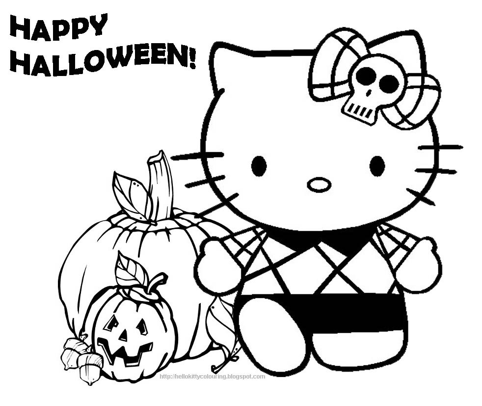 Halloween Printable Coloring Pages
 HELLO KITTY COLORING PAGES