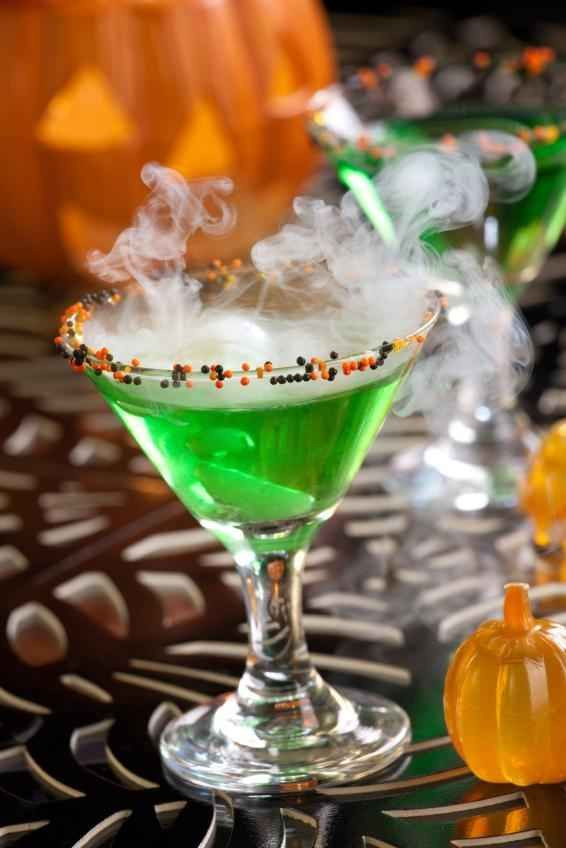 Halloween Themed Alcoholic Drinks
 Rim a glass with halloween themed sprinkles in 2019