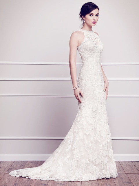 Halter Wedding Dress
 High Quality Vintage Lace Wedding Dress 2015 Halter Neck