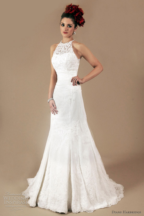 Halter Wedding Dress
 Home For Beautiful Gowns April 2012