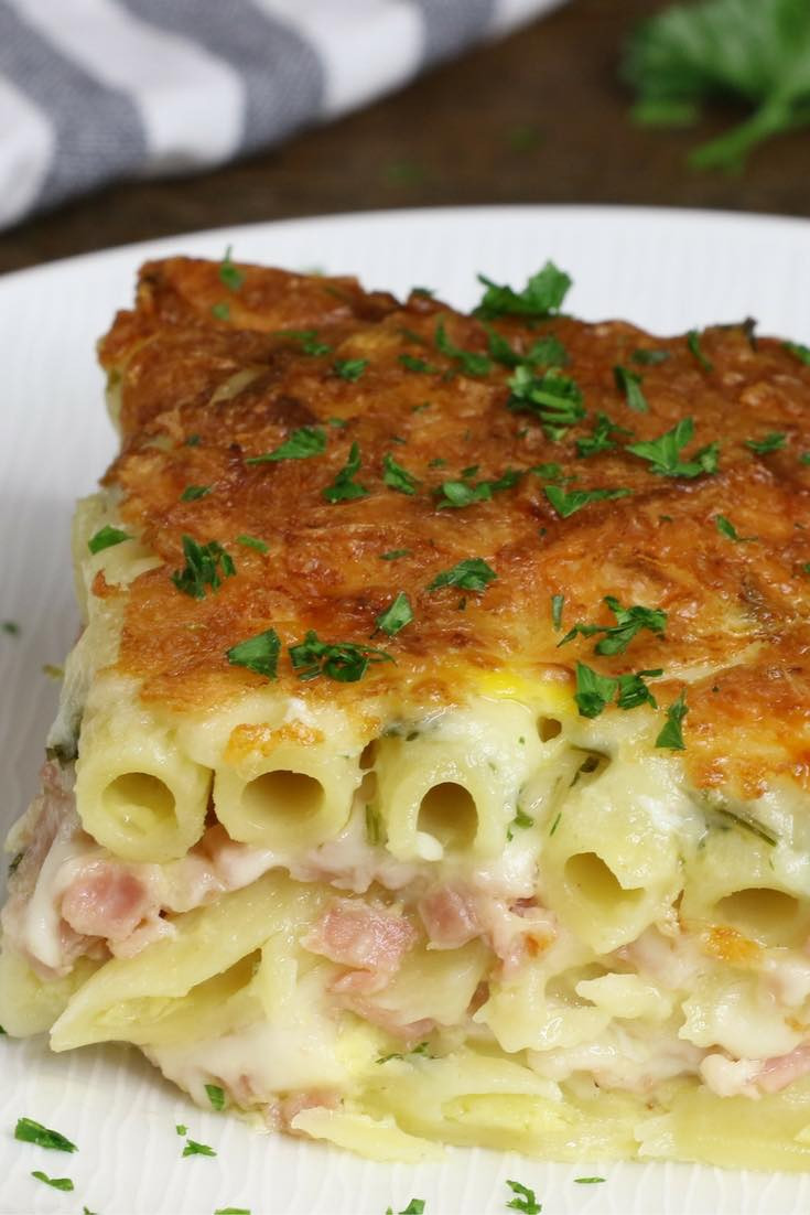 Ham And Pasta Recipes
 Layered Ham & Cheese Pasta Bake TipBuzz