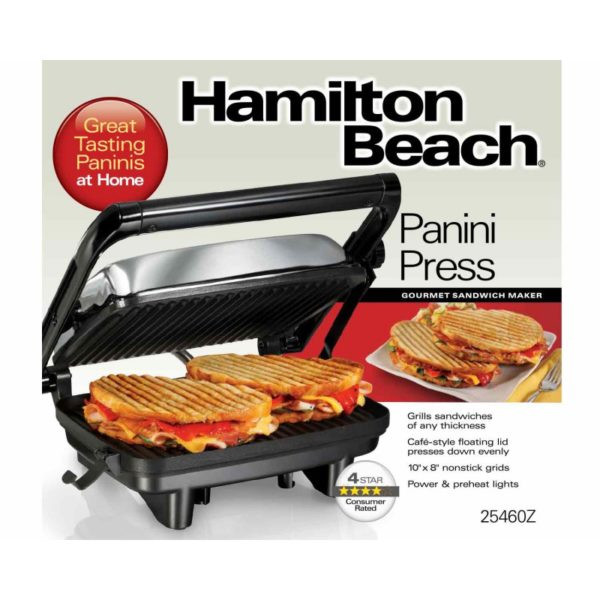 Hamilton Beach Panini Press Gourmet Sandwich Maker
 Proctor Silex Electric Citrus Juicer 120V 1750