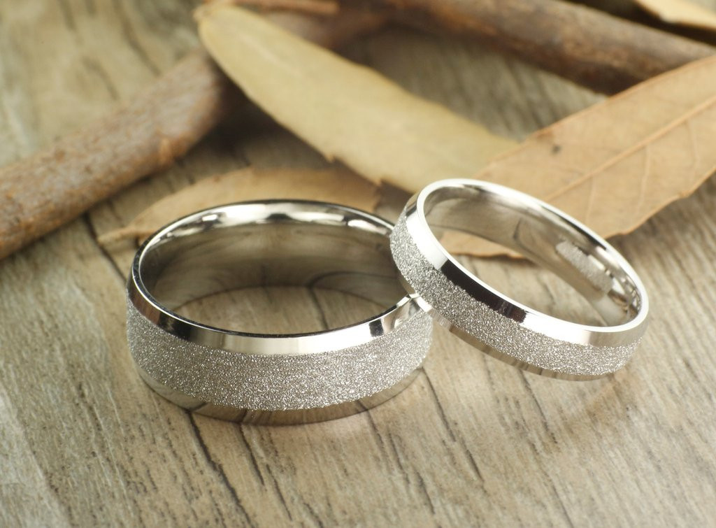 Handmade Wedding Bands
 Handmade Wedding Bands Couple Rings Set Titanium Rings