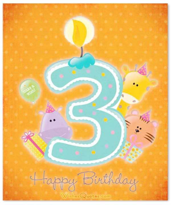 Happy 3rd Birthday Wishes
 3rd Birthday Wishes – By WishesQuotes