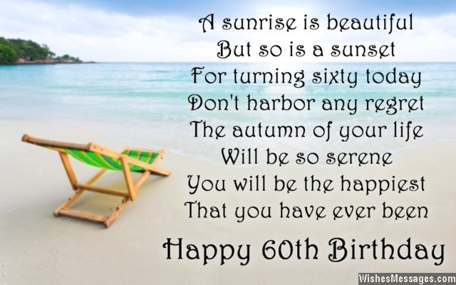 Happy 60Th Birthday Quotes
 For 60th Birthday Quotes Greetings QuotesGram