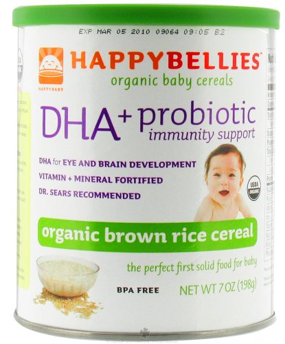Happy Baby Brown Rice Cereal
 Happy Baby Organic Happybellies Brown Rice Cereal 3x7oz