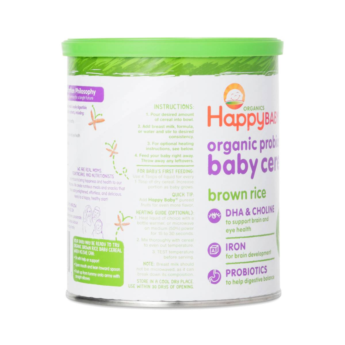 Happy Baby Brown Rice Cereal
 Happy Bellies Organic Brown Rice Cereal by Happy Baby