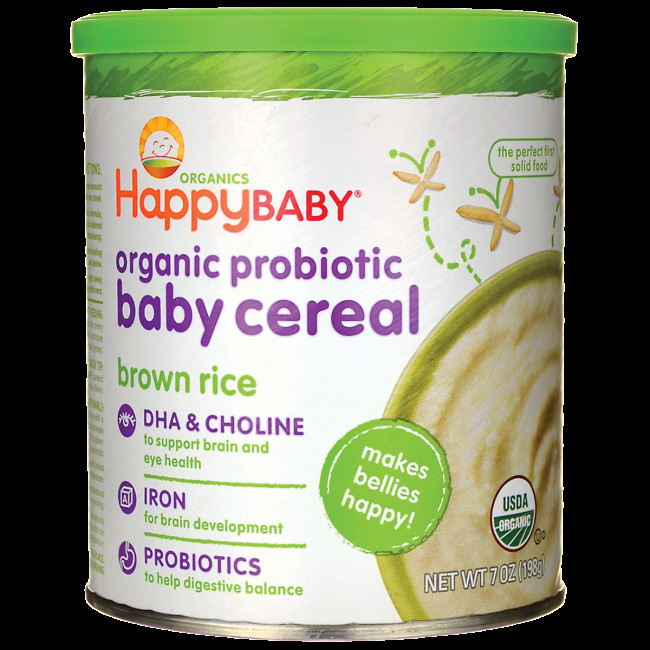 Happy Baby Brown Rice Cereal
 HappyBaby HappyBellies Organic Brown Rice Baby Cereal 7 oz