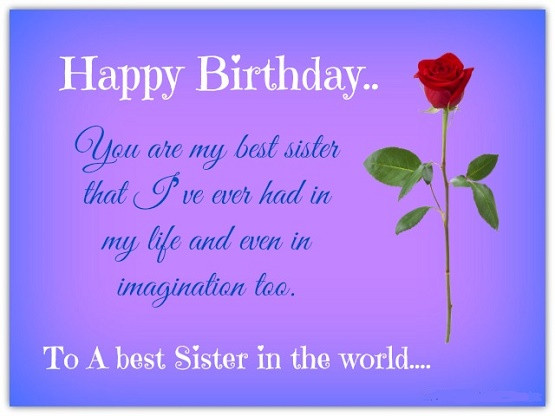 Happy Birthday Big Sister Quotes
 Birthday Quotes for Sister Cute Happy Birthday Sister Quotes