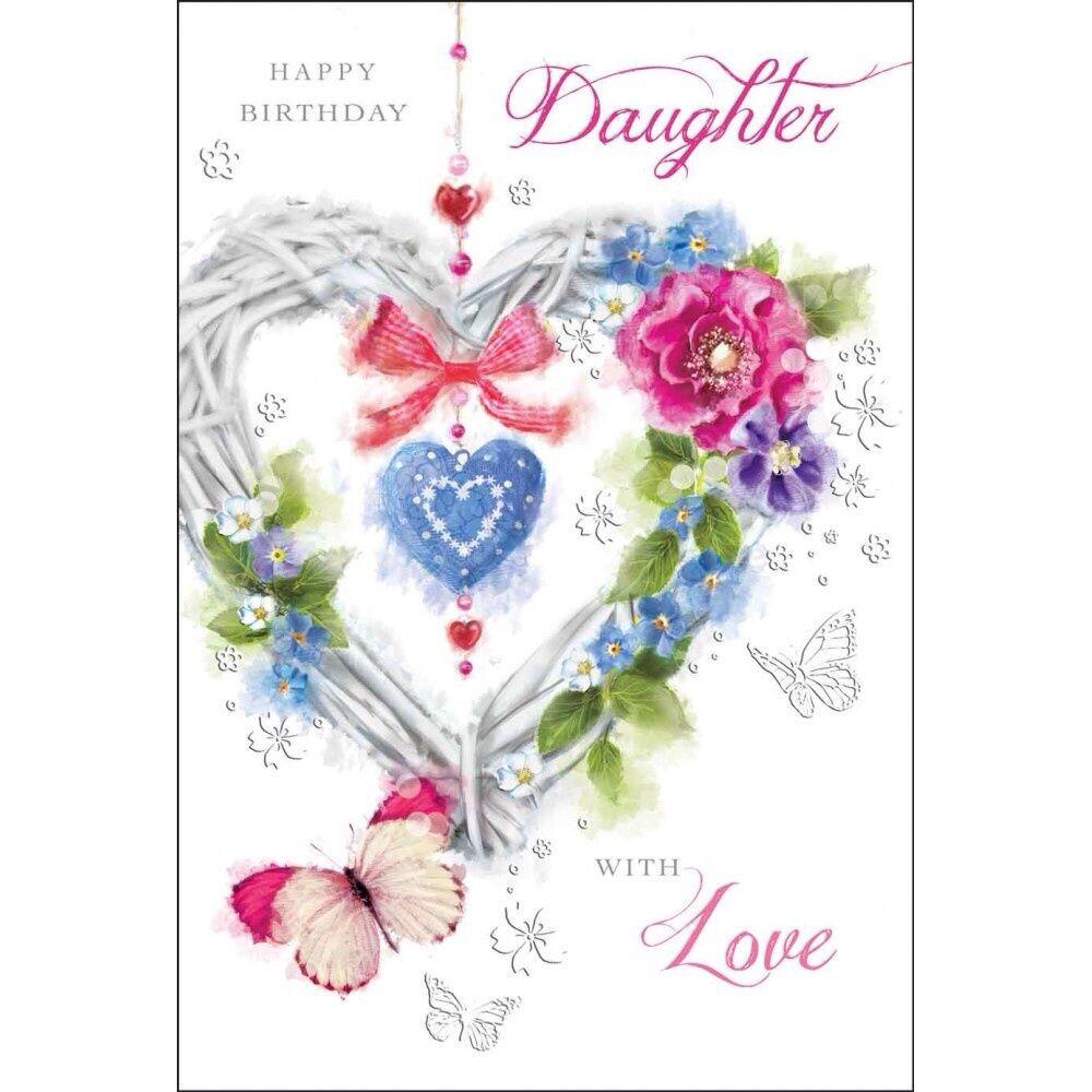 Happy Birthday Cards For Daughter
 Daughter Happy Birthday Card Birthday Daughter Luxury